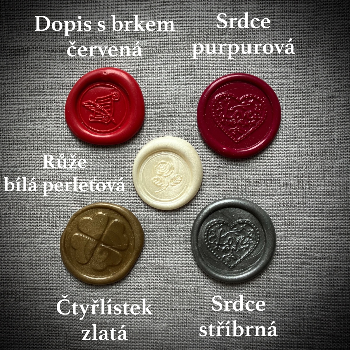 Samolepicí pečeť - sada 5 ks v krabičce - Image 6